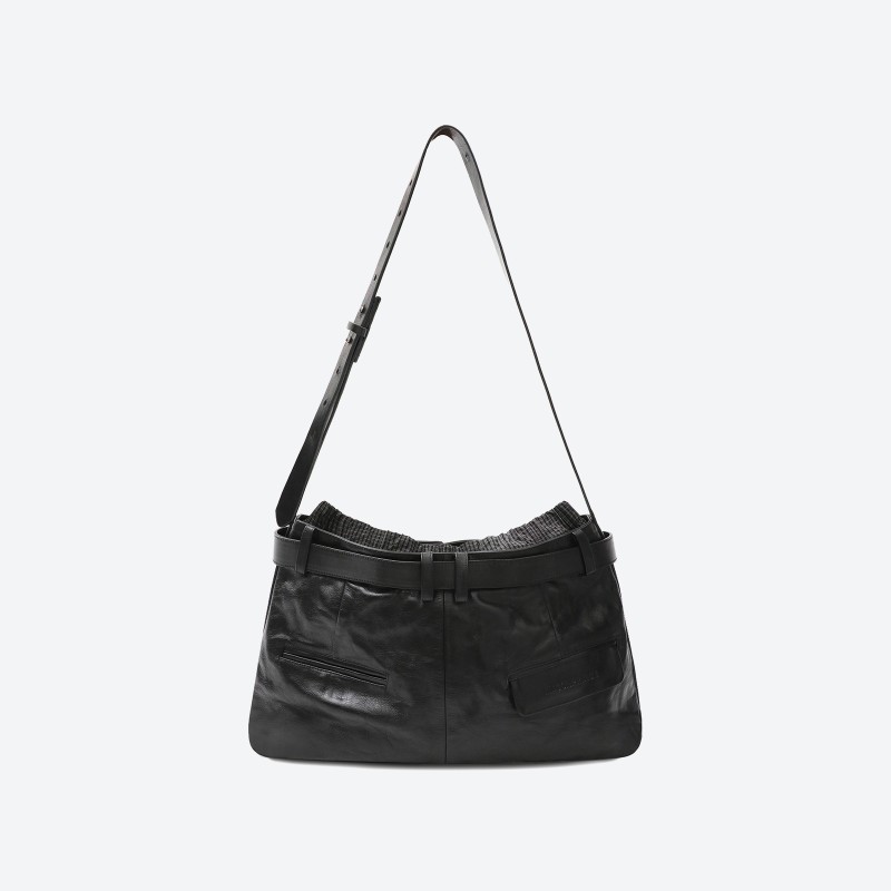 Deconstructed Pants Shoulder Bag